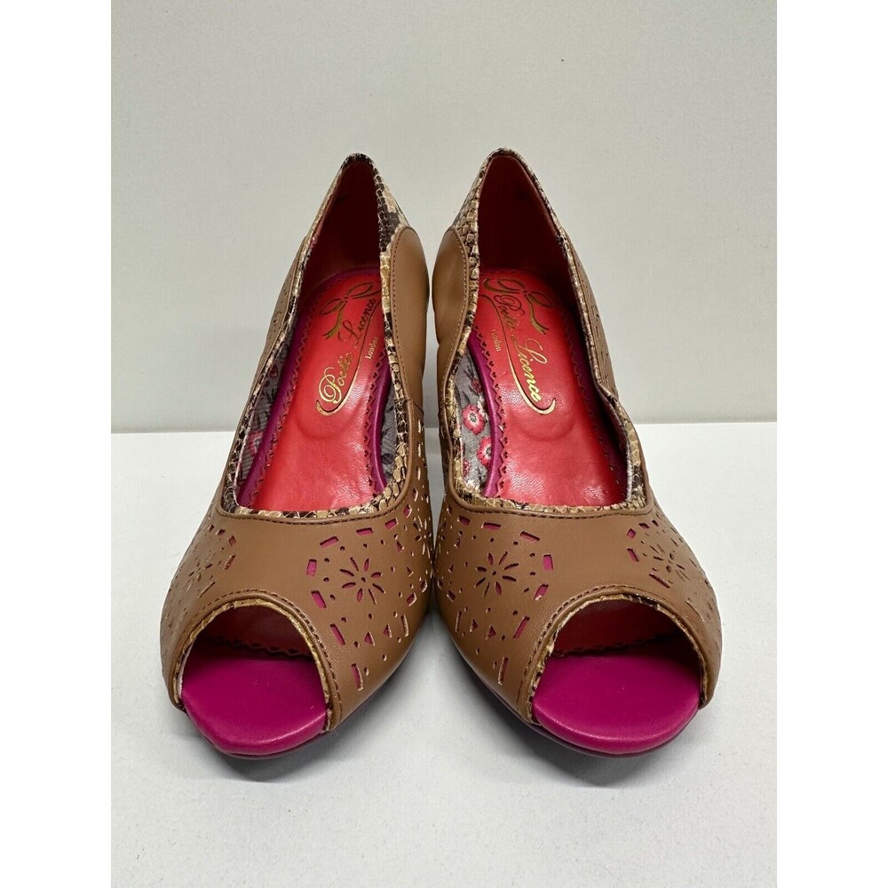 Poetic License London women  size 6.5 M open toe man made materials heel shoes
